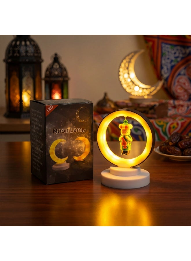 فوانيس رمضان كريم: مجسم شخصية مُعلَّقة بإضاءة LED ديكور منزلي احتفالي - Image 1